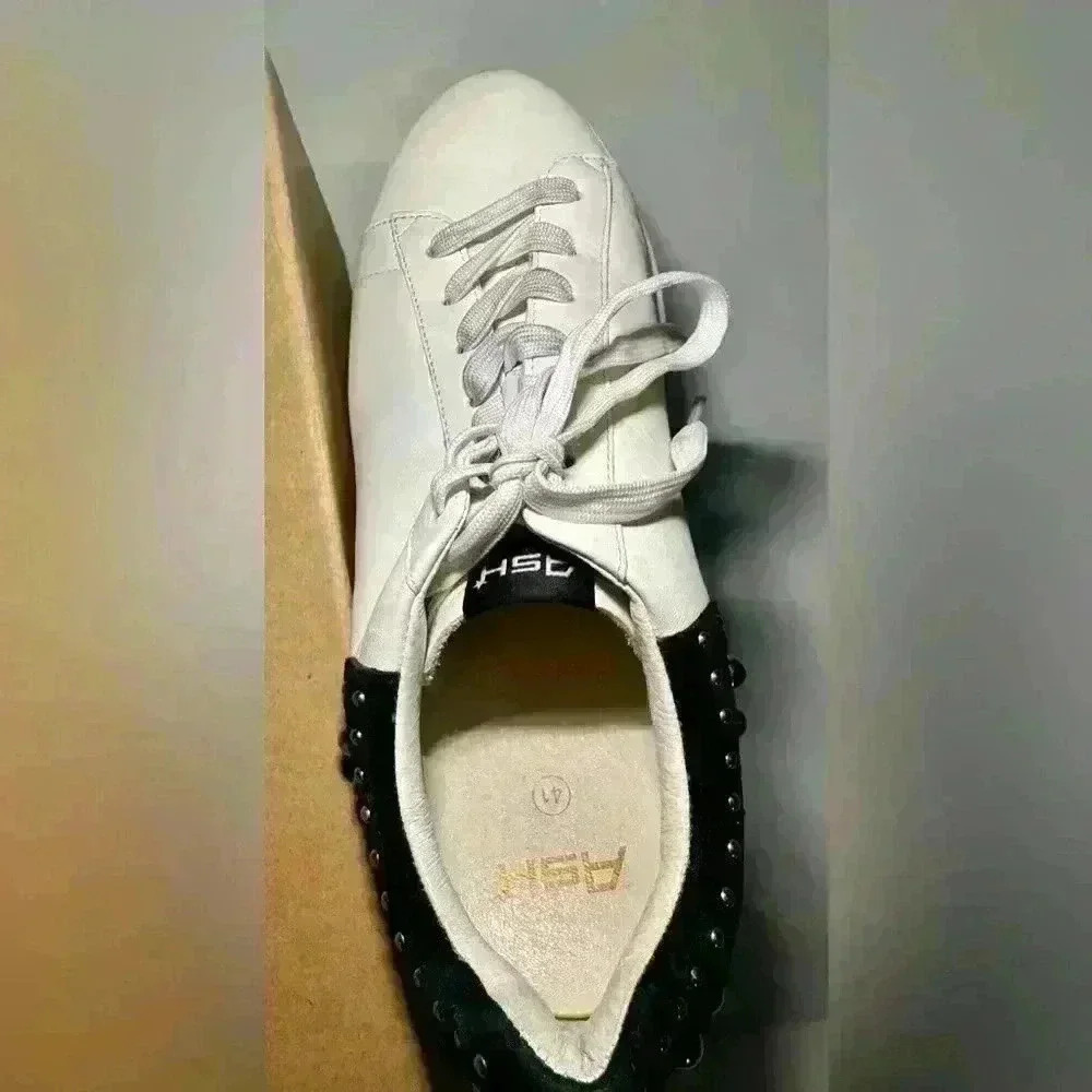 Ash Platform Sneakers with Stud Detail - Picture 6 of 12